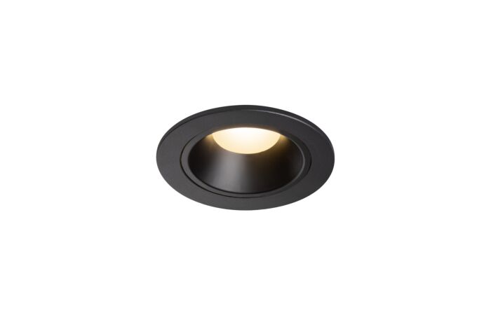 NUMINOS® DL S, vnitřní LED zápustné stropní svítidlo černá/černá 3000 K 20°