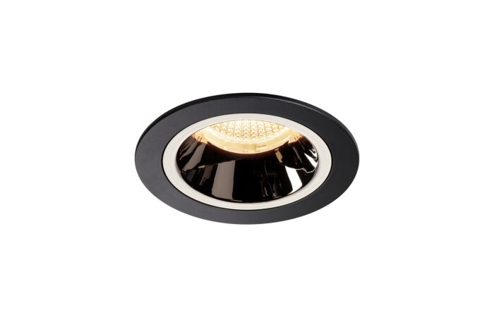 SLV Svítidlo LED NUMINOS® DL M, vnitřní  zápustné stropní  černá/chrom 2700 K 40°