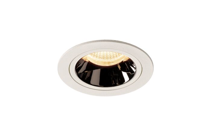 NUMINOS® DL M, vnitřní LED zápustné stropní svítidlo bílá/chrom 2700 K 55°