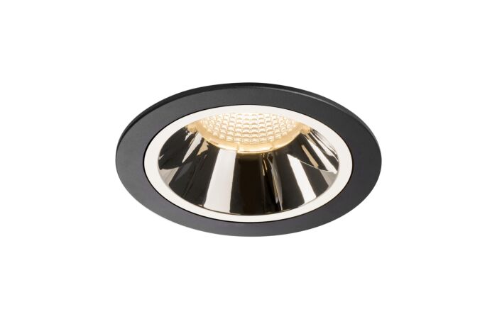 NUMINOS® DL L, vnitřní LED zápustné stropní svítidlo černá/chrom 2700 K 40°