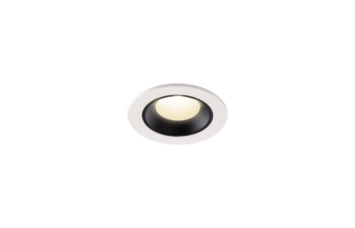 NUMINOS® XS, zápustné stropní svítidlo bílé/černé 4000 K 20°