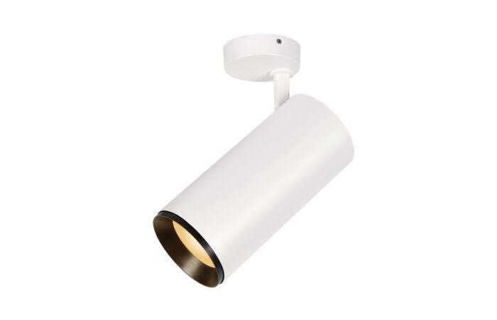 NUMINOS® SPOT XL PHASE, přisazené stropní svítidlo bílé/černé 36 W 2700 K 36°