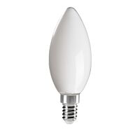 KANLUX Žárovka LED 4,5W-40 E14 2700K svíčka bílá matná Filament