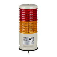 SCHNEIDER Signální sloup 60mm 24 V bzučák, trvalé/blikající LED, oranžová/červená