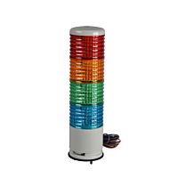 SCHNEIDER Signální sloup 60mm 24 V bzučák-trvalé/blikající LED-modrá/zelená/oranžová/čer.