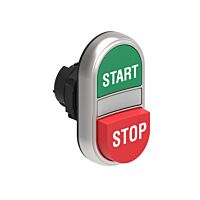 LOVATO Hlavice LPCBL7233 ovládací dvoutlačítková "START-STOP" zelená/červená