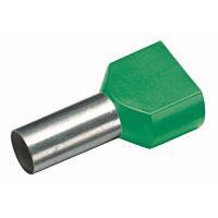 CIMCO Izolovaná dvojitá dutinka Cu 2 x 16/14 mm, zelená (100 ks)
