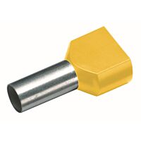 CIMCO Izolovaná dvojitá dutinka Cu 2 x 6/14 mm, žlutá (100 ks)