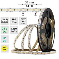 MCLED Pásek LED SMD3528G, 180LED/m, 14,4W/m, 1359lm/m, IP20, DC 24V, 10mm, 5m, potraviny - sÄ‚Ëťry