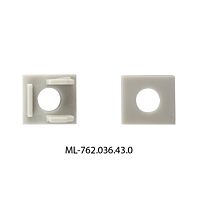 MCLED Koncovka bez otvoru pro AG, AR, AS, stříbrná barva, 1ks