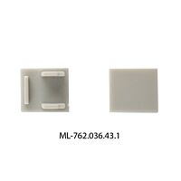MCLED Koncovka s otvorem pro AG, AR, AS, stříbrná barva, 1ks