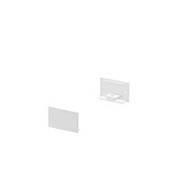 GRAZIA 20 koncová krytka pro nástavbový profil GRAZIA plochý, 2 ks, ploché provedení, bílá
