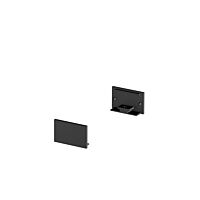 GRAZIA 20 koncová krytka pro nástavbový profil GRAZIA plochý, 2 ks, ploché provedení, černá