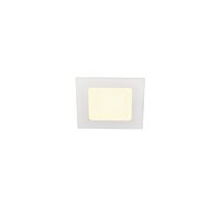 SLV Svítidlo LED SENSER 12, 6W, 440lm, 3000K, vestavné, hranaté, IP20 bílá