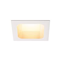 VERLUX, vestavné svítidlo, LED, 3000K, bílé matné, D/Š/H 13,5/13,5/7,5 cm, 20W