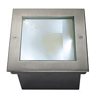 Podlahové vestavěné svítidlo DASAR 255 LED SQUARE, nerezová ocel 316, asymetrické, 34W, 4000K, IP67