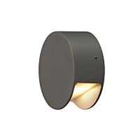 SLV Svítidlo LED PEMA 3,8W 190lm 3000K nástěnné IP55 antracit