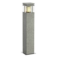 SLV Svítidlo ARROCK GRANITE 70 15W E27 stojací lampa 70cm IP44 šedá žula