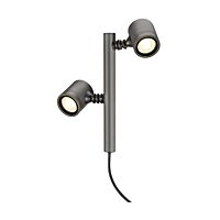 SLV Svítidlo NEW MYRA2 4Wx2 GU10 stojací lampa 30cm IP44 antracit