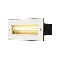 BRICK, venkovní nástěnné vestavné svítidlo, LED, 3000K, nerezová ocel, 230 V, IP67, 850 lm, 10 W