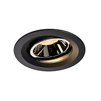 SLV Svítidlo LED NUMINOS® MOVE DL M, vnitřní  zápustné stropní  černá/chrom 2700 K 40° otočné a výkyvné