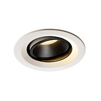 NUMINOS® MOVE DL M, vnitřní LED zápustné stropní svítidlo bílá/černá 2700 K 20° otočné a výkyvné