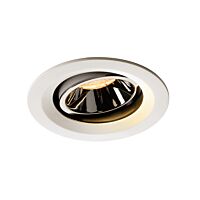 SLV Svítidlo LED NUMINOS® MOVE DL M, vnitřní  zápustné stropní  bílá/chrom 2700 K 20° otočné a výkyvné