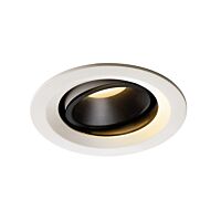 NUMINOS® MOVE DL M, vnitřní LED zápustné stropní svítidlo bílá/černá 2700 K 40° otočné a výkyvné