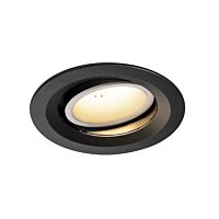 SLV Svítidlo LED NUMINOS® MOVE DL M, vnitřní  zápustné stropní  černá/bílá 3000 K 40° otočné a výkyvné