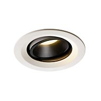NUMINOS® MOVE DL M, vnitřní LED zápustné stropní svítidlo bílá/černá 3000 K 20° otočné a výkyvné