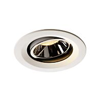 SLV Svítidlo LED NUMINOS® MOVE DL M, vnitřní  zápustné stropní  bílá/chrom 3000 K 40° otočné a výkyvné