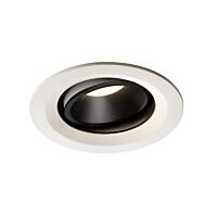 NUMINOS® MOVE DL M, vnitřní LED zápustné stropní svítidlo bílá/černá 4000 K 20° otočné a výkyvné