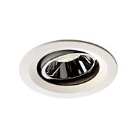 SLV Svítidlo LED NUMINOS® MOVE DL M, vnitřní  zápustné stropní  bílá/chrom 4000 K 40° otočné a výkyvné