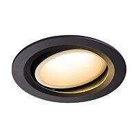 NUMINOS® MOVE DL L, vnitřní LED zápustné stropní svítidlo černá/bílá 2700 K 20° otočné a výkyvné