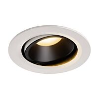 NUMINOS® MOVE DL L, vnitřní LED zápustné stropní svítidlo bílá/černá 2700 K 20° otočné a výkyvné