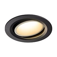 SLV Svítidlo LED NUMINOS® MOVE DL L, vnitřní  zápustné stropní  černá/bílá 3000 K 20° otočné a výkyvné