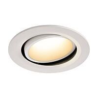 SLV Svítidlo LED NUMINOS® MOVE DL L, vnitřní  zápustné stropní  bílá/bílá 3000 K 20° otočné a výkyvné