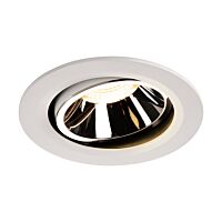 NUMINOS® MOVE DL L, vnitřní LED zápustné stropní svítidlo bílá/chrom 3000 K 20° otočné a výkyvné