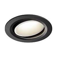 SLV Svítidlo LED NUMINOS® MOVE DL L, vnitřní  zápustné stropní  černá/bílá 3000 K 20° otočné a výkyvné