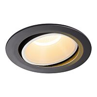 SLV Svítidlo LED NUMINOS® MOVE DL XL, vnitřní  zápustné stropní  černá/bílá 2700 K 20° otočné a výkyvné