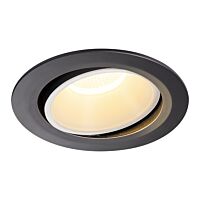 NUMINOS® MOVE DL XL, vnitřní LED zápustné stropní svítidlo černá/bílá 3000 K 20° otočné a výkyvné