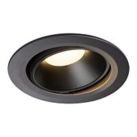 NUMINOS® MOVE DL XL, vnitřní LED zápustné stropní svítidlo černá/černá 3000 K 40° otočné a výkyvné