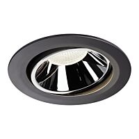 SLV Svítidlo LED NUMINOS® MOVE DL XL, vnitřní  zápustné stropní  černá/chrom 4000 K 20° otočné a výkyvné