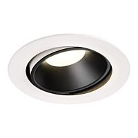 NUMINOS® MOVE DL XL, vnitřní LED zápustné stropní svítidlo bílá/černá 4000 K 20° otočné a výkyvné