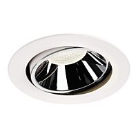 NUMINOS® MOVE DL XL, vnitřní LED zápustné stropní svítidlo bílá/chrom 4000 K 20° otočné a výkyvné