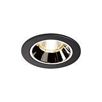 NUMINOS® DL S, vnitřní LED zápustné stropní svítidlo černá/chrom 2700 K 40° včetně listových pružin