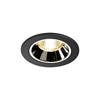 NUMINOS® DL S, vnitřní LED zápustné stropní svítidlo černá/chrom 3000 K 20°