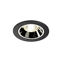 NUMINOS® DL S, vnitřní LED zápustné stropní svítidlo černá/chrom 4000 K 20°