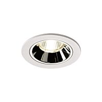 NUMINOS® DL S, vnitřní LED zápustné stropní svítidlo bílá/chrom 4000 K 20°