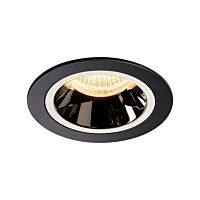 SLV Svítidlo LED NUMINOS® DL M, vnitřní  zápustné stropní  černá/chrom 2700 K 20°
